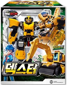 Metal Yellow Power Shovel Drill Transforming Robot Car Card - Picture 1 of 12