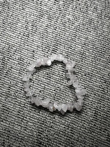 Crystal Gemstone Stretch Bracelet Rose Quartz - Picture 1 of 2