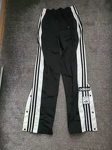 Adidas – schwarze Jogginghose "Primegreen" Rip a Way weites Bein UK-Größe 6 - Bild 1 von 7