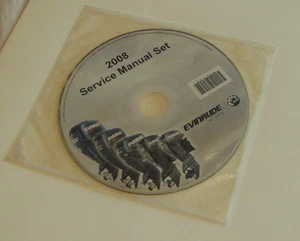 2008 Evinrude Outboard E-TEC 40-300 HP Service Manual on CD 50 75 90 115 150 175 - Bild 1 von 1