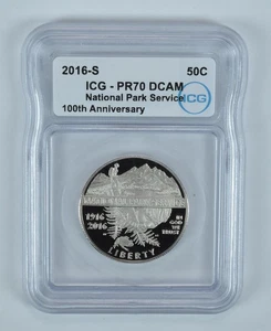 2016-S National Parks Commemorative Half Dollar PR70 DCAM ICG *6991 - Picture 1 of 5