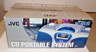JVC RC-BX33 STEREO CD, RADIO CASSETTE RECORDER NEU OPEN BOX - Bild 1 von 4