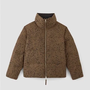 Bomber Everlane The Puffer in Cacao Moonsplatter taglia XXS nuovo con etichette - Foto 1 di 6