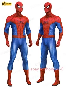 Spider-Man: Brand New Day Jumpsuit Suit Cosplay Costume Halloween Men Full Set - Picture 1 of 24