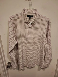 Camicia elegante Mizzen + Main Classic No Tuck Leeward Performance taglia L rosa floreale - Foto 1 di 9