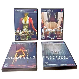 Silent Hill 1 2 3 4 - Playstation 1 & 2 - Lot Of 4 Authentic Rare *Clean Discs* - Picture 1 of 14