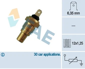 31680 FAE Sensor, coolant temperature for NISSAN - Image 1 of 1
