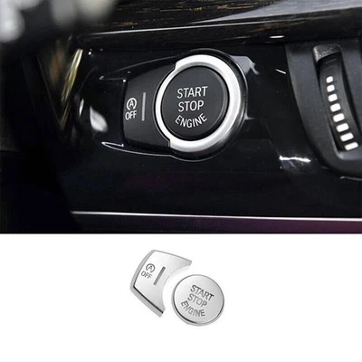 Ajuste para BMW X3 F25 X4 2011-2017 ABS plateado interruptor de arranque de un botón cubierta embellecedor Foto 1 de 3