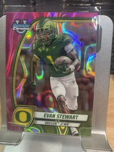 Evan Stewart 2024 Bowman U cromo rosa refractor de lava OREGON - Imagen 1 de 1