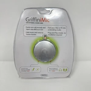 Griffin iMic 2004 USB External Sound Card MAC or PC T3041LL A New Sealed - Picture 1 of 4