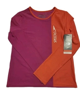 Speedo Kids Rose Violet Long Sleeve Swim Top size m/m UPF 50 NWT - Picture 1 of 11