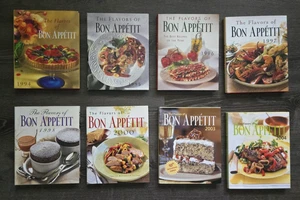 Lot of 8 Flavors of Bon Appetit Cookbooks 1994 1995 1996 1997 1998 2000 2003-04 - Picture 1 of 17