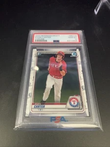 4 Bowman Chrome Draft Evan Carter 2020 gema graduada como nueva 10 por PSA - Imagen 1 de 12