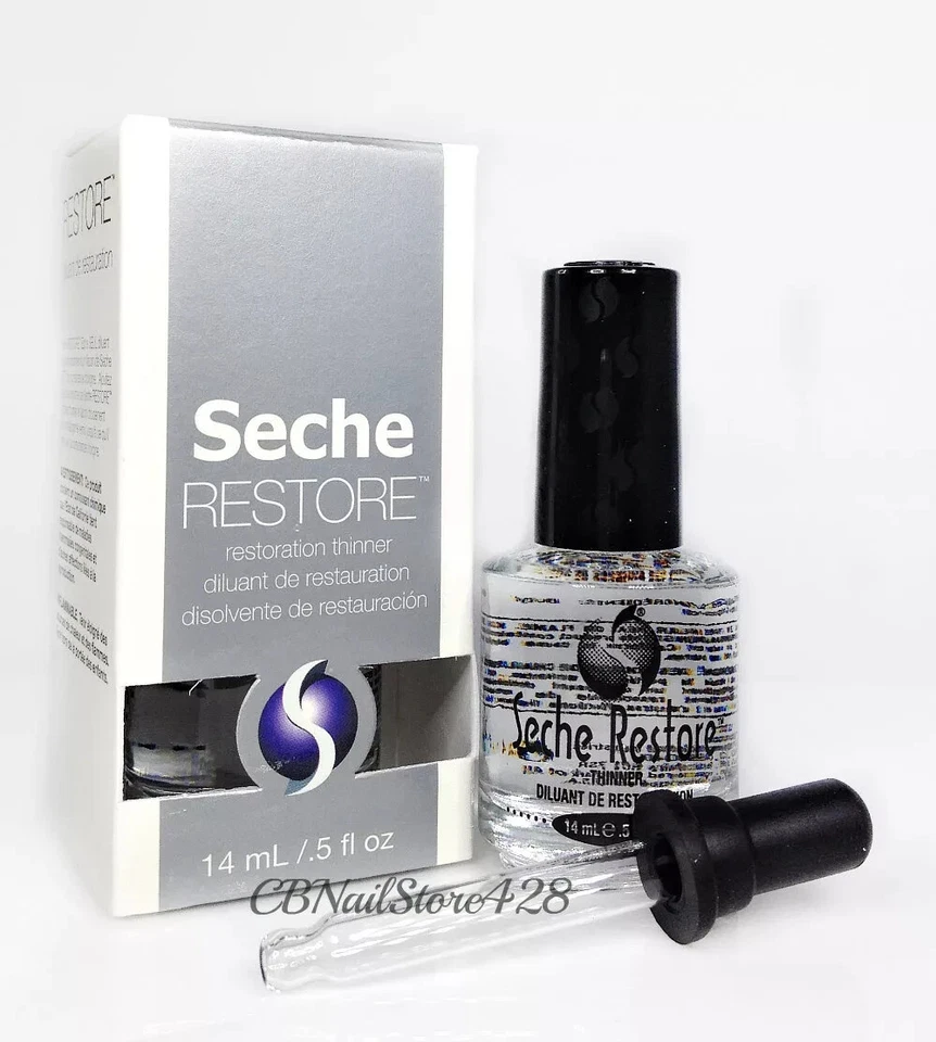 2 x Seche RESTORE - Diluyente de esmalte de uñas 0,5 oz/14 ml Foto 1 de 1
