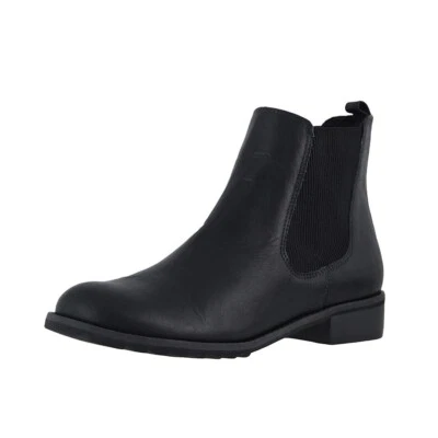 Walking Cradles Womens 8.5 M Black Rustic Leather Lined Ankle Bootie Display YP9 - Image 1 of 4