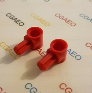 2 X Lego 22961 Technic Axle and Pin Connector Hub with 1 Axle Red - Imagen 1 de 1