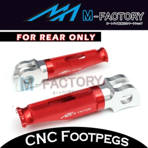 Red Billet Passenger Foot Pegs For Ducati Monster 696/796 08-13 09 10 11 12 - Picture 1 of 4