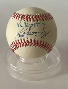 KEN GRIFFEY JR. AND KEN GRIFFEY AUTOGRAPHED SIGNED OAL BASEBALL JSA CERTIFIED - Picture 1 of 4