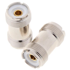 SO-239 UHF Female to Female RF Coax Cable Adapter Connector for PL-2-~- - Photo 1/8