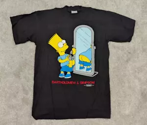 Simpsons T-Shirt Mens M Medium Black 1997 Bart Vintage NOS New Stanley Desantis - Picture 1 of 13
