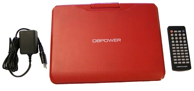 DBPOWER CHY-09 9" PORTABLE DVD PLAYER W/AC/DC Adapter Rechargable Battery Remote - Image 1 of 4