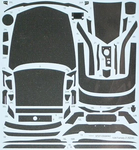 STUDIO 27 1/24 DATSUN NISSAN FAIRLADY Z RZ34 CARBON DRESS DECAL for TAMIYA 24363 - Picture 1 of 1