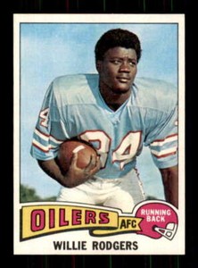 1975 Topps #166 Willie Rogers EX/EX+ RC Rookie Oilers 501014