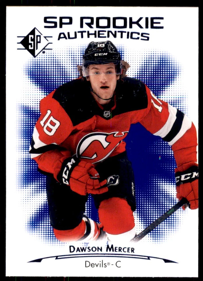 2021-22 SP Rookie Authentics Blue Dawson Mercer RC #106 - Image 1 of 2