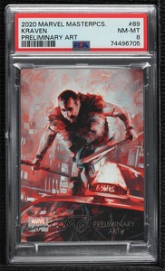 2020 Upper Deck Marvel Masterpieces Level 4 Preliminary Art Kraven PSA 8 0b3o
