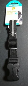 ASPCA MEDIUM verstellbares LED Hundehalsband schwarz Größe 15" - 18" - 1" Breite NEU - Bild 1 von 4