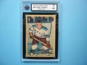1953/54 PARKHURST NHL HOCKEY CARD #57 HARRY HOWELL ROOKIE KSA 7 NM 53/54 PARKIE - Picture 1 of 2