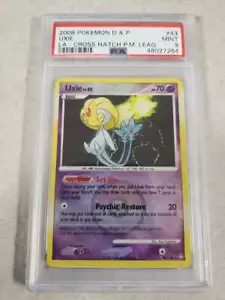 PSA 9 2008 Pokemon Card Legends Awakened Uxie Reverse Holo #43/146 League Promo - Picture 1 of 1