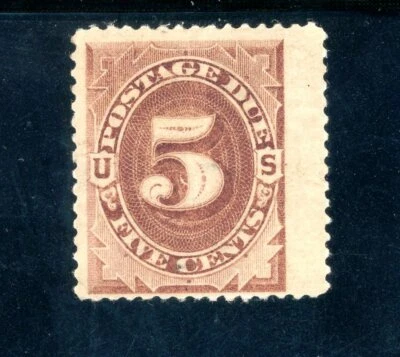 Scott J4 OG MNH FVF US 1879 Postage Due Jumbo SCV $1,950 - Image 1 of 2