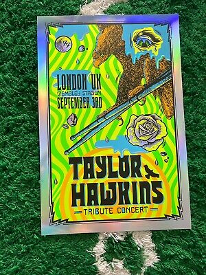 Taylor Hawkins Tribute Concert -  London Wembley Foil Poster - Foo Fighters • 615.73£