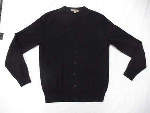 Suéter cárdigan de lana Burberry London England para hombre mediano negro - Imagen 1 de 12
