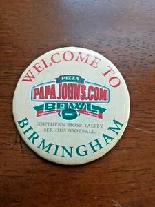 2010 Papa Johns Bowl Game Button South Carolina vs U Conn G20 - Bild 1 von 3