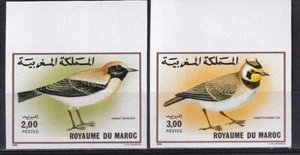 Marruecos 1989 Yvert 1073/74 aves imperforadas - Imagen 1 de 1