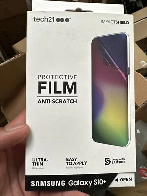 Tech21 Impact Shield Self Heal Screen Film for Samsung S10+ Clear T21-6972 - Image 1 of 2