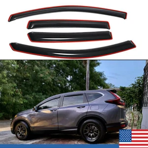 Fit For 2012-2016 Honda CR-V In-Channel Smoke Window Visor Rain Guard Vent Shade - Picture 1 of 9