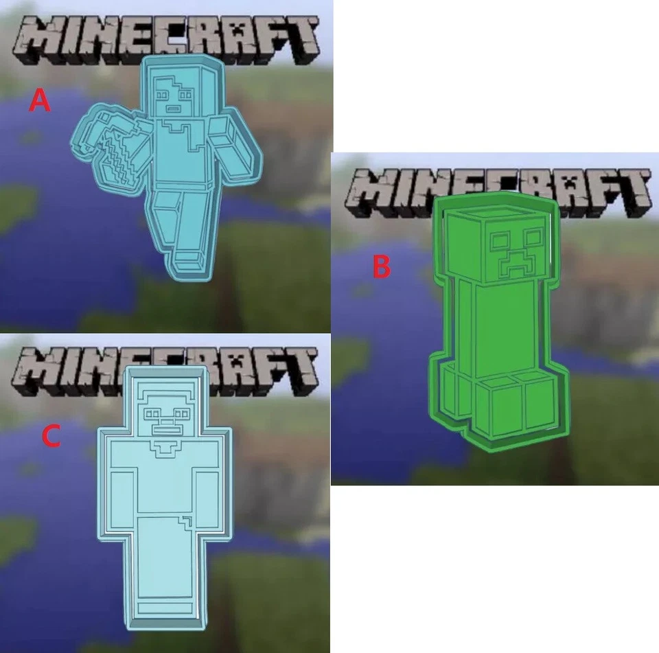 Minecraft Cookie Cutter & Embosser Fondant Cutter Set - image 1 of 1