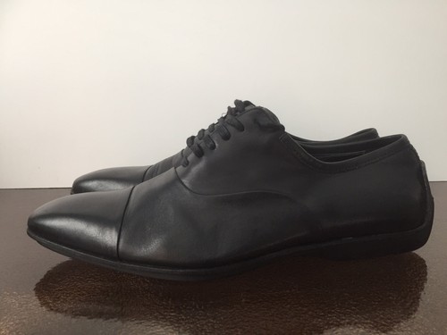 Scarpe GUCCI da uomo in pelle nera taglia 43 1 3 E