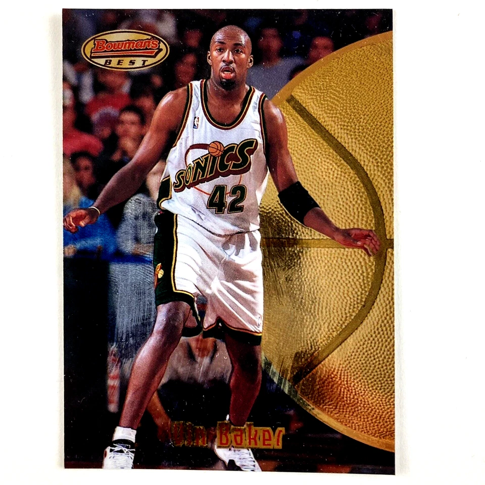 Vin Baker 1997-98 Bowman's Best Card #35 NBA Seattle Supersonics - Image 1 of 2