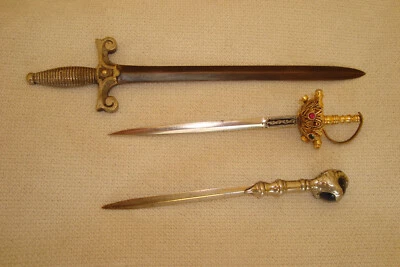 3 Brieföffner Adlerkralle mit Kugel Antik Vintage Alt - Bild 1 von 4