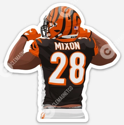 Joe Mixon MAGNET - NFL Cincinnati Bengals Ohio Cincy Who Dey Cover
