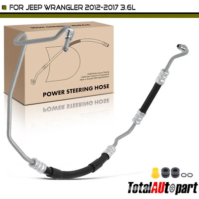 New Power Steering Pressure Line Hose Assembly for Jeep Wrangler 2012-2017 3.6L - Image 1 of 4