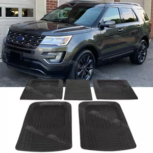 5Pcs/Set For Ford Explorer Edge Full Car Floor Mats Floor Carpet Liner Non-Slip - Picture 1 of 10