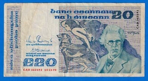 Ireland 20 Pounds 1990 (14-NOV-90) P-73c Circulated Note CAD 362192 - Picture 1 of 4