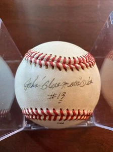 John “Blue Moon #13” Odom Athletics￼ Signed Witnessed Autograph Baseball - Picture 1 of 4
