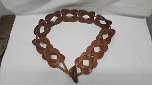 Henry Cuir leather belt hoop link belt Sold At Barneys New York - Picture 1 of 20