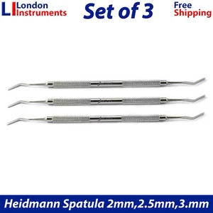 Set of 3 Dental Composite Heidemann Spatula Double Ended Restorative Instruments - Picture 1 of 6